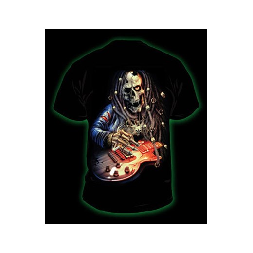 Koszulka świecąca w ciemności marki Rock Eagle - GITARZYSTA rockzone-pl czarny kolorowe