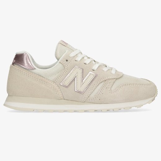 Buty sportowe damskie New Balance beżowe płaskie sznurowane