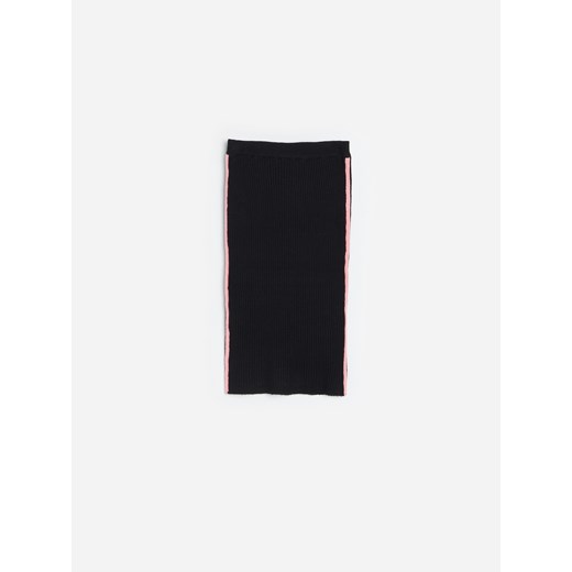 Reserved - Dzianinowa spódnica ołówkowa - Czarny Reserved 140 okazyjna cena Reserved