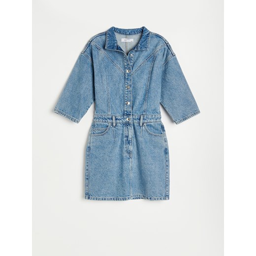 Reserved - Jeansowa sukienka - Niebieski Reserved 34 okazyjna cena Reserved
