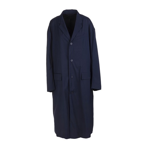 Balenciaga, Tailored Technical Coat Niebieski, female, 32 FR showroom.pl
