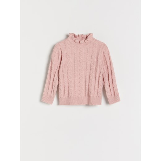 Reserved - Sweter z półgolfem - Różowy Reserved 92 okazyjna cena Reserved