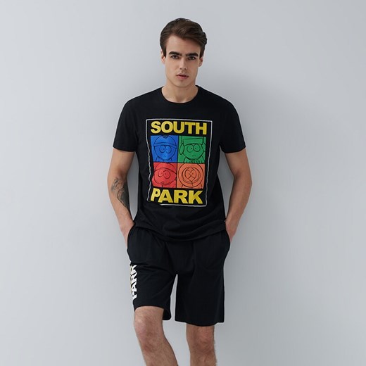 Dwuczęściowa piżama z nadrukiem South Park - Czarny House XXL promocja House