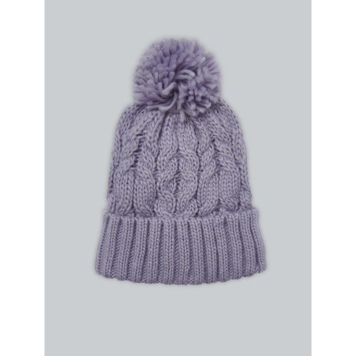 Czapka z pomponem - Fioletowy House M okazja House