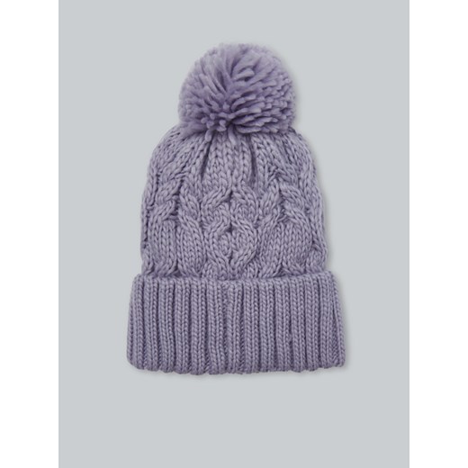 Czapka z pomponem - Fioletowy House S okazja House