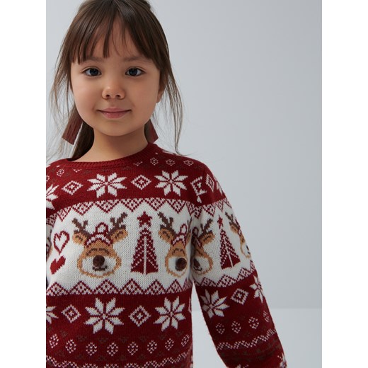 Świąteczny sweter dla dzieci - Wielobarwny House 110/116 wyprzedaż House