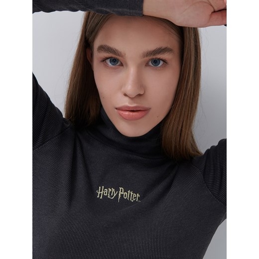 Dopasowana bluzka z golfem Harry Potter - Szary House L wyprzedaż House
