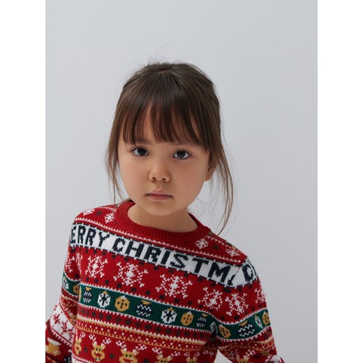 Świąteczny sweter dla dzieci - Wielobarwny House 110/116 promocja House