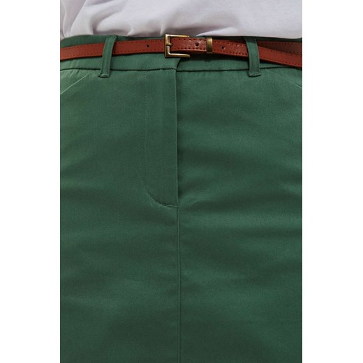 Ołówkowa spódnica z paskiem seledynowa ze sklepu Moodo.pl w kategorii Spódnice - zdjęcie 128853912