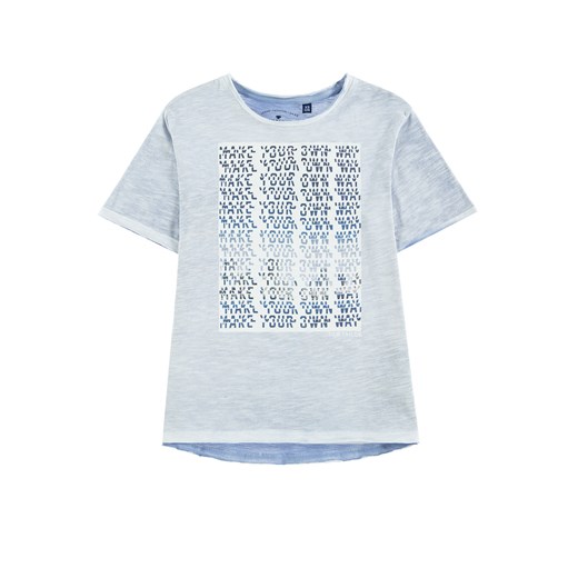 T-shirt chłopięcy, niebieski, Make your own way, Tom Tailor Tom Tailor 140 smyk promocyjna cena