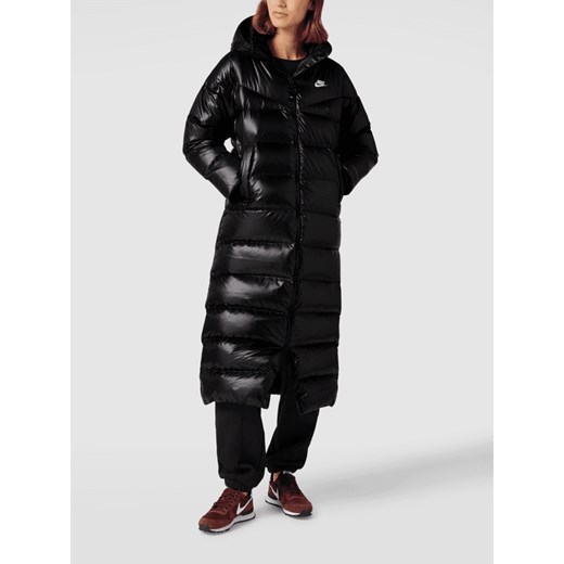 Płaszcz damski czarny Nike na zimę 