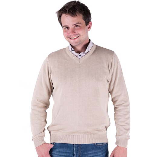 Bond serek - beż - M ze sklepu Swetry Lasota w kategorii Swetry męskie - zdjęcie 128864122