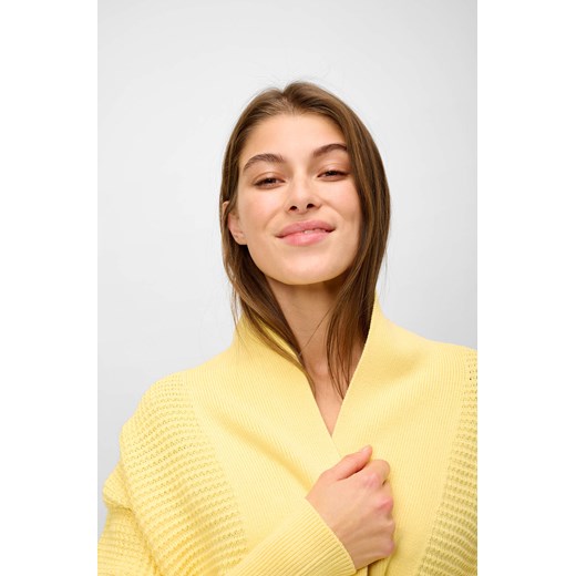 Sweter damski ORSAY z wiskozy żółty casual 