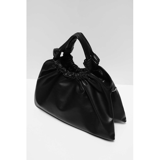 Moodo.pl shopper bag elegancka na ramię bez dodatków ze skóry duża