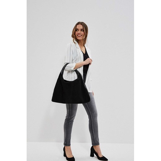 Shopper bag Moodo.pl mieszcząca a4 bez dodatków matowa na ramię elegancka