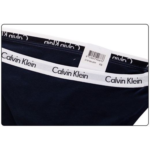 CALVIN  KLEIN MAJTKI BIKINI DAMSKIE NAVY D1618A 0PP - Rozmiar: XS Calvin Klein Underwear XS promocja messimo