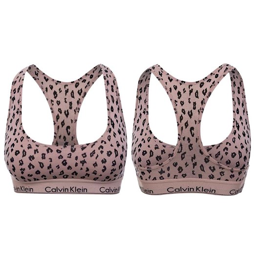 CALVIN KLEIN DAMSKI BIUSTONOSZ STANIK SPORTOWY UNLINED BRALETTE BEŻOWY F3785E Calvin Klein Underwear S promocyjna cena messimo