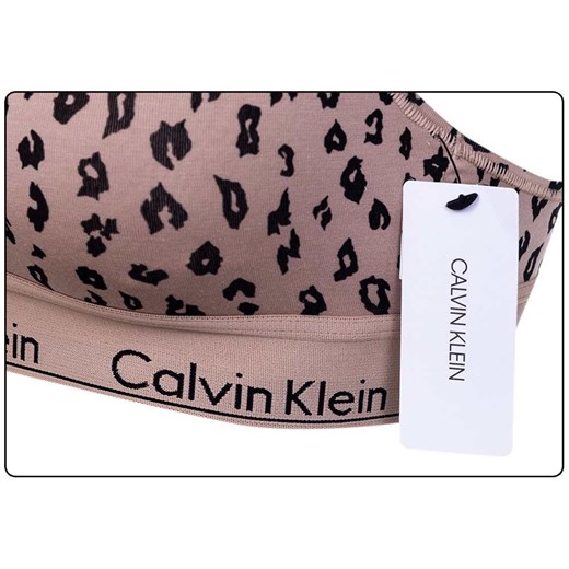 CALVIN KLEIN DAMSKI BIUSTONOSZ STANIK SPORTOWY UNLINED BRALETTE BEŻOWY F3785E Calvin Klein Underwear M messimo promocyjna cena
