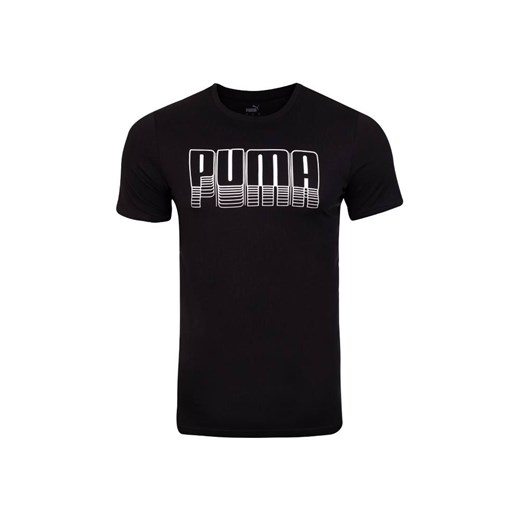 PUMA  KOSZULKA MĘSKA T-SHIRT PUMA BASIC TEE BLACK 587763 01 - Rozmiar: M Puma M okazja messimo