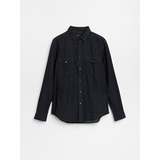 Reserved - Jeansowa koszula z bawełny organicznej - Czarny Reserved M okazja Reserved