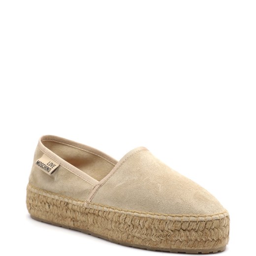 Love Moschino Skórzane espadryle Love Moschino 40 promocja Gomez Fashion Store