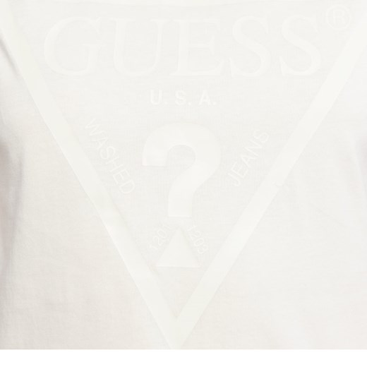 Bluzka damska Guess z okrągłym dekoltem z krótkim rękawem 