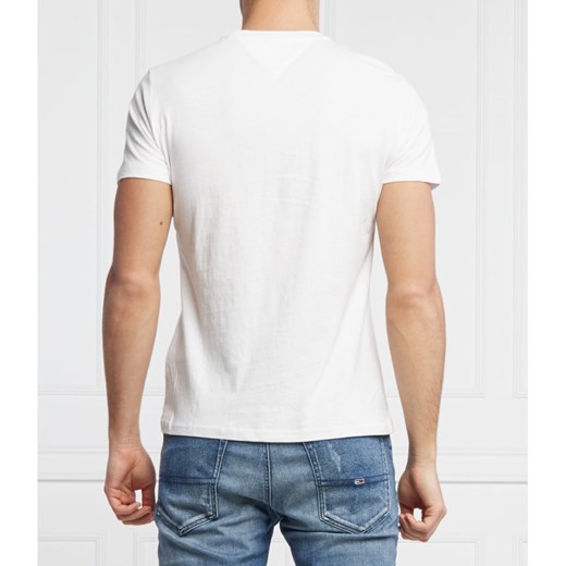 Tommy Jeans t-shirt męski z krótkim rękawem biały 