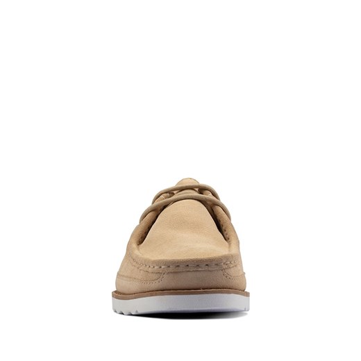 Półbuty męskie brązowe Clarks casual sznurowane