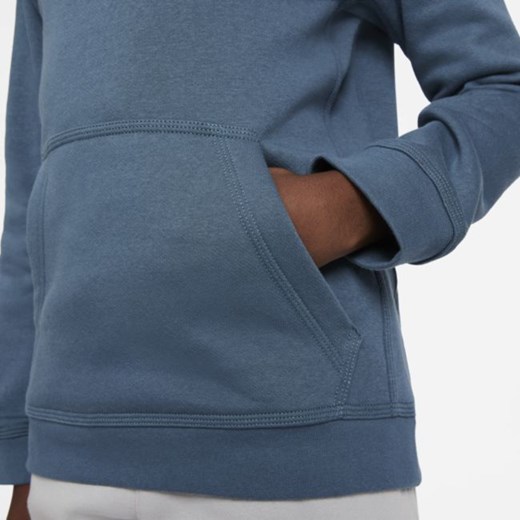 Bluza z kapturem dla dużych dzieci Nike Sportswear Club - Niebieski Nike XL okazyjna cena Nike poland
