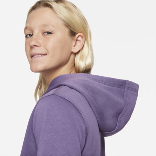 Bluza z kapturem dla dużych dzieci Nike Sportswear Club - Fiolet Nike XS Nike poland