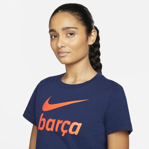 Damski T-shirt piłkarski FC Barcelona - Niebieski Nike L Nike poland