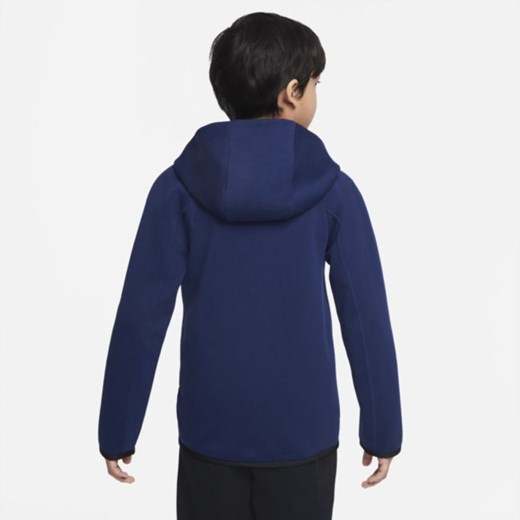 Bluza z kapturem i zamkiem na całej długości dla dużych dzieci FC Barcelona Tech Nike L Nike poland