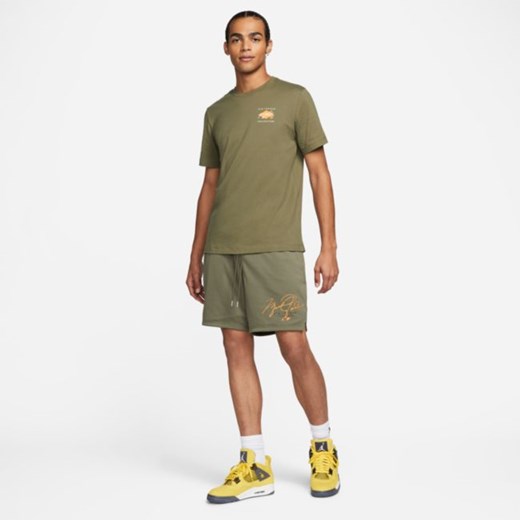 Męski T-shirt z nadrukiem Jordan Flight Essentials - Brązowy Jordan S Nike poland