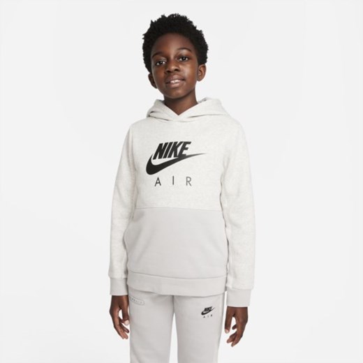 Bluza z kapturem dla dużych dzieci (chłopców) Nike Air - Szary Nike M Nike poland