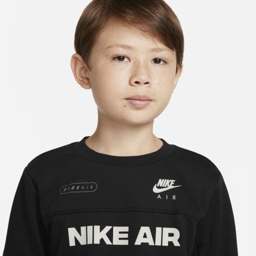 Bluza dresowa dla dużych dzieci (chłopców) Nike Air - Czerń Nike S Nike poland