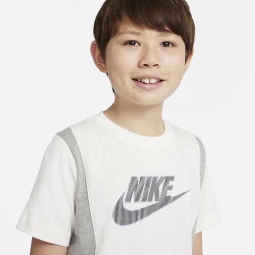 Koszulka z krótkim rękawem dla dużych dzieci Nike Sportswear Hybrid - Szary Nike S Nike poland