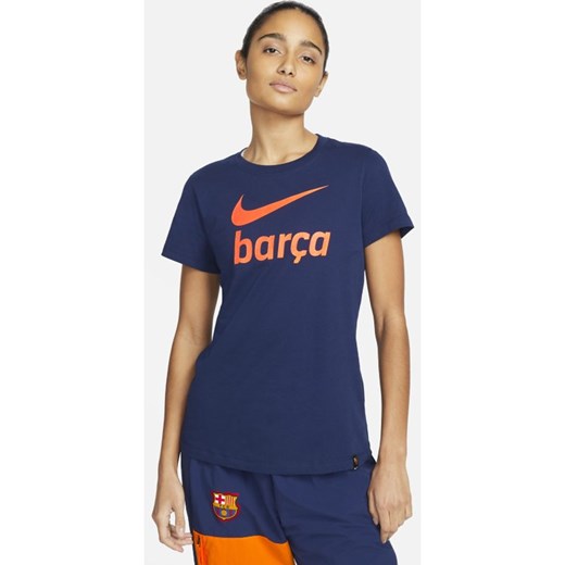 Damski T-shirt piłkarski FC Barcelona - Niebieski Nike M Nike poland