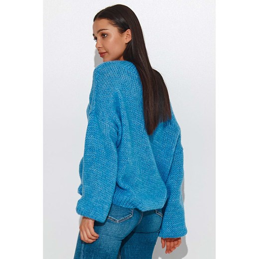 Sweter w kolorze niebieskim Numinou onesize Limango Polska wyprzedaż