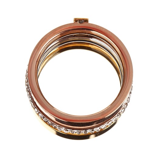 Pozłacany pierścionek z kryształami Luxury Avenue 54 promocyjna cena Limango Polska