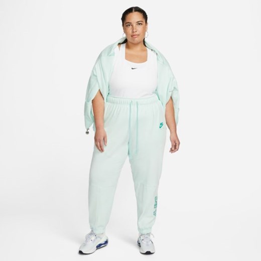 Damskie spodnie z dzianiny Nike Air (duże rozmiary) - Zieleń Nike 3X Nike poland