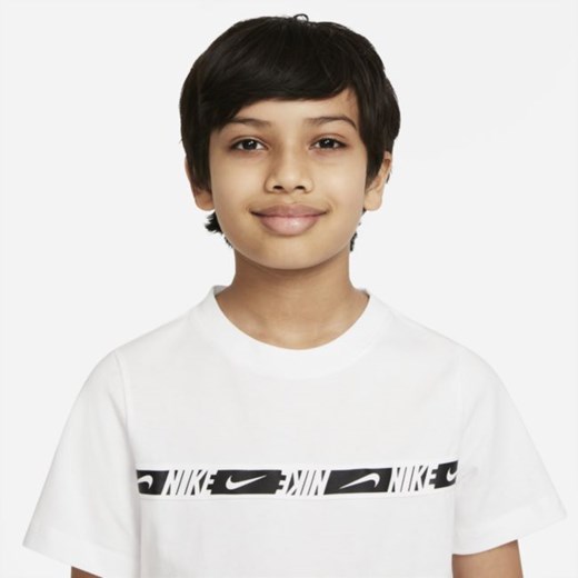 Koszulka z krótkim rękawem dla dużych dzieci Nike Sportswear - Biel Nike XS Nike poland
