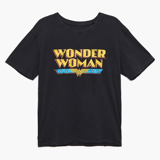 Cropp - Koszulka Wonder Woman - Szary Cropp M okazyjna cena Cropp
