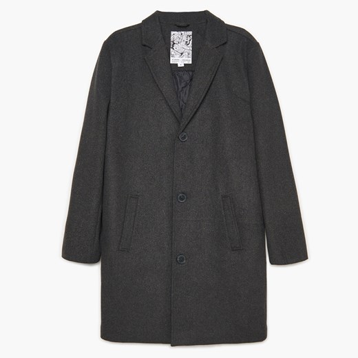 Cropp - Klasyczny płaszcz - Czarny Cropp XXL okazja Cropp