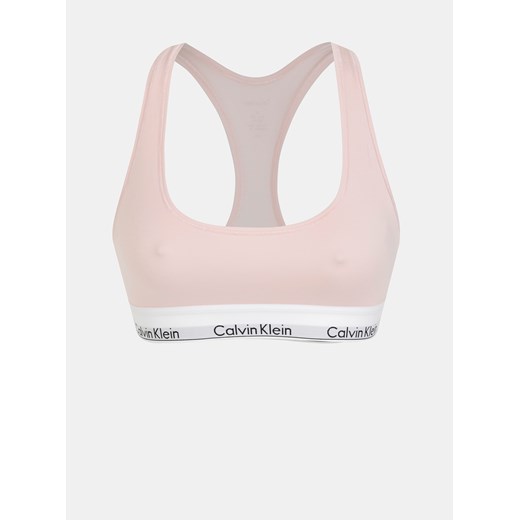 Calvin Klein pudrowy róż sportowe biustonosz Bralette - M Calvin Klein XS Differenta.pl promocyjna cena