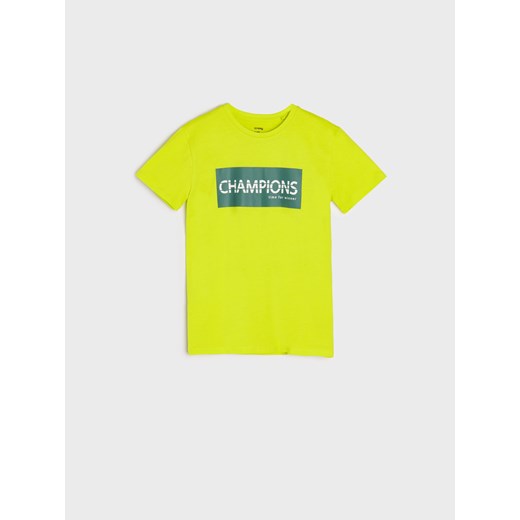 Sinsay - Koszulka z nadrukiem - Zielony Sinsay 158 Sinsay
