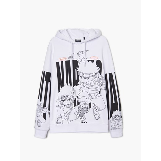 Cropp - Bluza z kapturem Naruto - Biały Cropp M Cropp