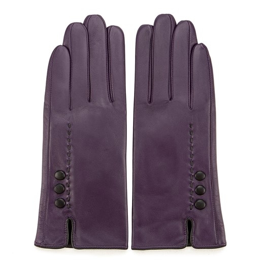 Damskie rękawiczki skórzane z przeszyciem z rzemyka ze sklepu WITTCHEN w kategorii Rękawiczki damskie - zdjęcie 129372313