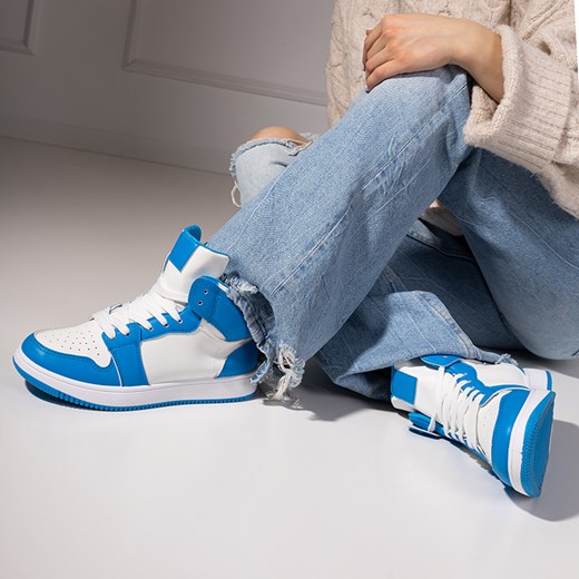 Niebiesko - białe sportowe buty damskie Anonu - Obuwie Royalfashion.pl 40 royalfashion.pl