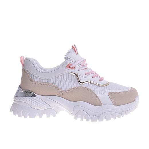 Buty sportowe damskie sneakersy na lato na platformie