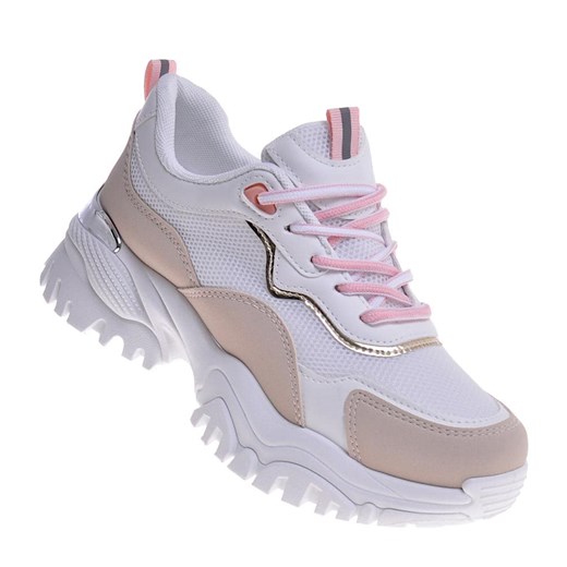 Buty sportowe damskie sneakersy wiązane